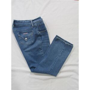 Hudson Los Angeles Women’s Jeans size 12 Icy Blue Button Back Pocket H0524-01